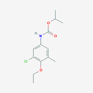 molecular formula C13H18ClNO3 B14426363 Propan-2-yl (3-chloro-4-ethoxy-5-methylphenyl)carbamate CAS No. 84971-00-6
