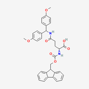 molecular formula C35H34N2O7 B1442640 Fmoc-D-Gln(mbh)-OH CAS No. 210645-01-5