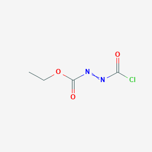 molecular formula C4H5ClN2O3 B14426457 Ethyl (chlorocarbonyl)diazene-1-carboxylate CAS No. 82052-08-2