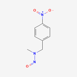 molecular formula C8H9N3O3 B14426458 BENZYLAMINE, N-METHYL-p-NITRO-N-NITROSO- CAS No. 84174-24-3