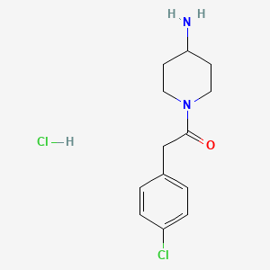 1-[(4-Chlorophenyl)acetyl]piperidin-4-amine hydrochloride