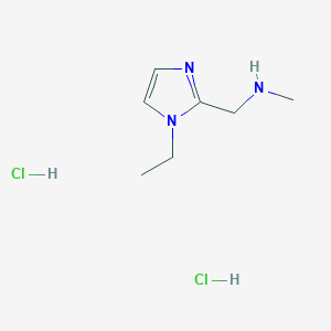[(1-Ethyl-1H-imidazol-2-YL)methyl]methylamine dihydrochloride