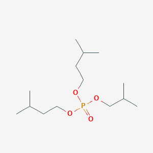 molecular formula C14H31O4P B14426508 Bis(3-methylbutyl) 2-methylpropyl phosphate CAS No. 83702-99-2