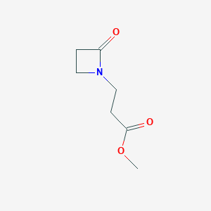 molecular formula C7H11NO3 B14426518 Methyl 3-(2-oxoazetidin-1-yl)propanoate CAS No. 79353-58-5