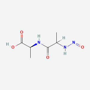 molecular formula C6H11N3O4 B14426534 Nitrosoalanylalanine CAS No. 85514-00-7