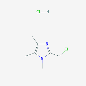 2-(chloromethyl)-1,4,5-trimethyl-1H-imidazole hydrochloride