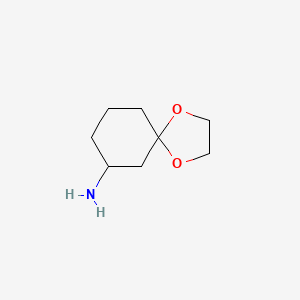 molecular formula C8H15NO2 B1442656 1,4-Dioxaspiro[4.5]decan-7-amine CAS No. 49672-69-7