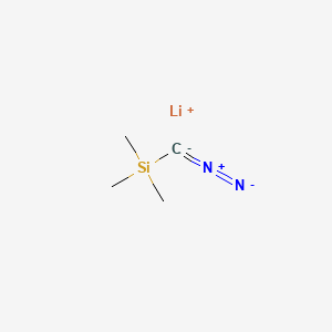molecular formula C4H9LiN2Si B14426566 Lithium, [diazo(trimethylsilyl)methyl]- CAS No. 84645-45-4