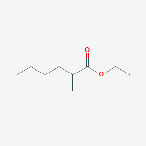 molecular formula C11H18O2 B14426581 Ethyl 4,5-dimethyl-2-methylidenehex-5-enoate CAS No. 80865-45-8