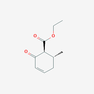 molecular formula C10H14O3 B14426602 Ethyl (1S,6R)-6-methyl-2-oxocyclohex-3-ene-1-carboxylate CAS No. 84254-69-3