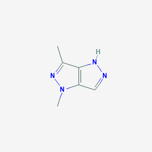 molecular formula C6H8N4 B1442665 1,3-二甲基-1,4-二氢吡唑并[4,3-c]吡唑 CAS No. 1239785-67-1