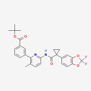 tert-Butyl 3-(6-(1-(2,2-difluorobenzo[d][1,3]dioxol-5-yl)cyclopropanecarboxamido)-3-methylpyridin-2-yl)benzoate
