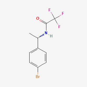 molecular formula C10H9BrF3NO B1442669 (S)-N-(1-(4-溴苯基)乙基)-2,2,2-三氟乙酰胺 CAS No. 182141-70-4