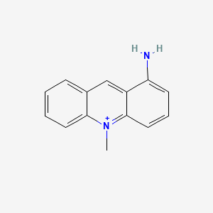 molecular formula C14H13N2+ B14426696 1-Amino-10-methylacridinium CAS No. 79319-86-1