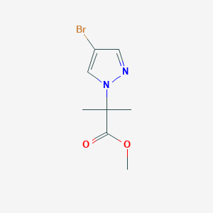 molecular formula C8H11BrN2O2 B1442677 methyl 2-(4-bromo-1H-pyrazol-1-yl)-2-methylpropanoate CAS No. 877401-10-0
