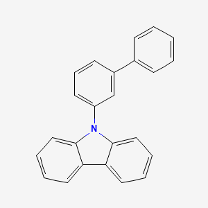 molecular formula C24H17N B1442678 9-([1,1'-Biphenyl]-3-yl)-9H-carbazole CAS No. 1221237-87-1