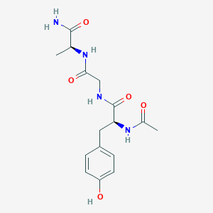 molecular formula C16H22N4O5 B14426810 N-Acetyl-L-tyrosylglycyl-L-alaninamide CAS No. 81543-12-6