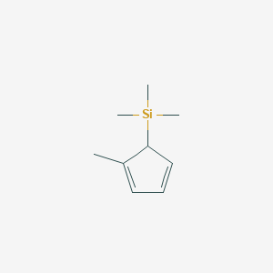 molecular formula C9H16Si B14426828 Trimethyl(2-methyl-2,4-cyclopentadien-1-yl)silane CAS No. 79410-05-2