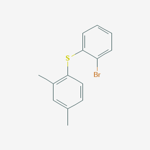 molecular formula C14H13BrS B1442684 (2-Bromophenyl)(2,4-dimethylphenyl)sulfane CAS No. 960203-41-2