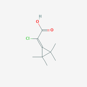 molecular formula C9H13ClO2 B14426852 Chloro(tetramethylcyclopropylidene)acetic acid CAS No. 82979-37-1