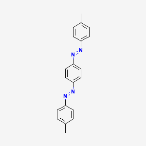 molecular formula C20H18N4 B14426861 (E,E)-1,1'-(1,4-Phenylene)bis[(4-methylphenyl)diazene] CAS No. 86317-68-2