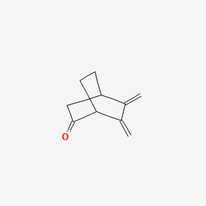 molecular formula C10H12O B14426887 Bicyclo(2.2.2)octanone, 5,6-bis(methylene)- CAS No. 81825-45-8