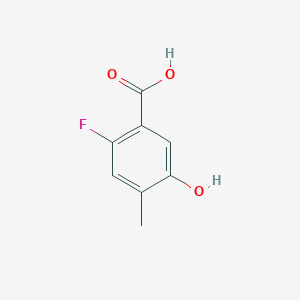 molecular formula C8H7FO3 B1442689 2-Fluoro-5-hydroxy-4-methylbenzoic acid CAS No. 870221-14-0