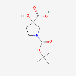 1-(Tert-butoxycarbonyl)-3-hydroxypyrrolidine-3-carboxylic acid