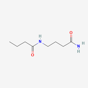 molecular formula C8H16N2O2 B14426940 Butanamide, N-(4-amino-4-oxobutyl)- CAS No. 82023-66-3