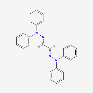 molecular formula C26H22N4 B14426957 N-[2-(diphenylhydrazinylidene)ethylideneamino]-N-phenylaniline CAS No. 83799-85-3
