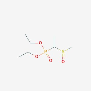 molecular formula C7H15O4PS B14426967 Diethyl [1-(methanesulfinyl)ethenyl]phosphonate CAS No. 80436-50-6