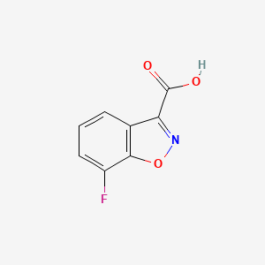 molecular formula C8H4FNO3 B1442697 7-Fluoro-1,2-benzoxazole-3-carboxylic acid CAS No. 894789-51-6