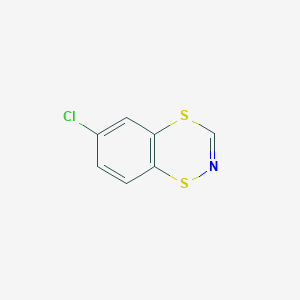 molecular formula C7H4ClNS2 B14426979 6-Chloro-1,4,2-benzodithiazine CAS No. 82946-27-8