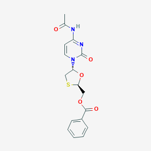 [(2R,5R)-5-(4-acetamido-2-oxopyrimidin-1-yl)-1,3-oxathiolan-2-yl]methyl benzoate