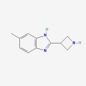 molecular formula C11H13N3 B1442701 2-Azetidin-3-YL-5-methyl-1H-benzoimidazole CAS No. 1350356-34-1