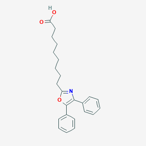 molecular formula C24H27NO3 B144271 4,5-Diphenyl-2-oxazolenonanoic acid CAS No. 136451-54-2