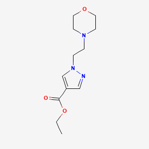 molecular formula C12H19N3O3 B1442715 Ethyl 1-(2-morpholinoethyl)-1H-pyrazole-4-carboxylate CAS No. 874196-88-0
