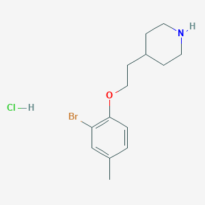 4-[2-(2-Bromo-4-methylphenoxy)ethyl]piperidine hydrochloride