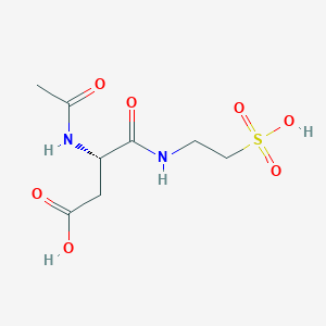 molecular formula C8H14N2O7S B14427225 N~2~-Acetyl-N-(2-sulfoethyl)-L-alpha-asparagine CAS No. 82637-03-4