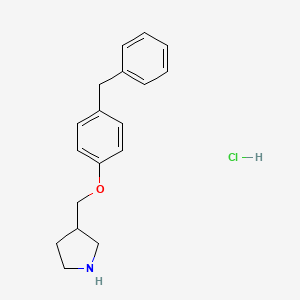 3-[(4-Benzylphenoxy)methyl]pyrrolidine hydrochloride