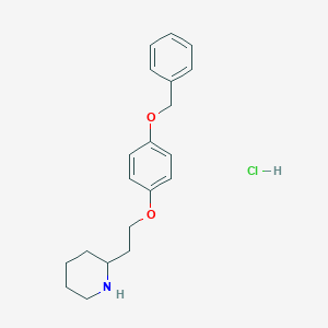 2-{2-[4-(Benzyloxy)phenoxy]ethyl}piperidine hydrochloride