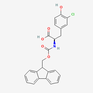 molecular formula C24H20ClNO5 B1442729 Fmoc-3-chloro-D-tyrosine CAS No. 478183-59-4