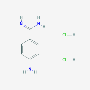 molecular formula C7H11Cl2N3 B144274 4-氨基苯甲酰胺二盐酸盐 CAS No. 2498-50-2