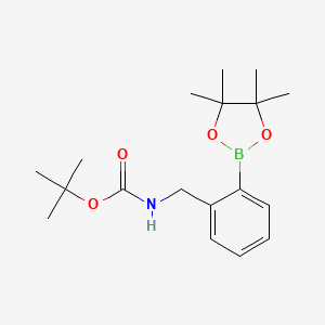 tert-Butyl 2-(4,4,5,5-tetramethyl-1,3,2-dioxaborolan-2-yl)benzylcarbamate