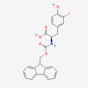 molecular formula C24H20INO5 B1442744 Fmoc-3-iodo-D-Tyr-OH CAS No. 244028-70-4