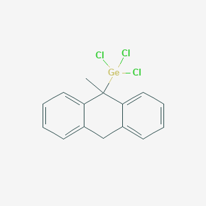 molecular formula C15H13Cl3Ge B14427474 Trichloro(9-methyl-9,10-dihydroanthracen-9-YL)germane CAS No. 83608-54-2