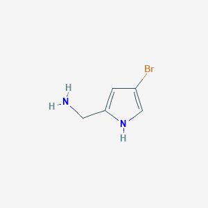 molecular formula C5H7BrN2 B1442748 (4-bromo-1H-pyrrol-2-yl)methanamine CAS No. 1354952-66-1
