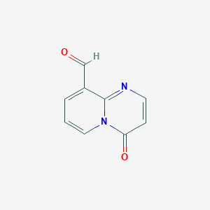 molecular formula C9H6N2O2 B1442750 4-oxo-4H-pyrido[1,2-a]pyrimidine-9-carbaldehyde CAS No. 1353878-06-4