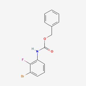 molecular formula C14H11BrFNO2 B1442751 Benzyl N-(3-bromo-2-fluorophenyl)carbamate CAS No. 903556-49-0
