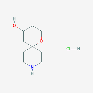 molecular formula C9H18ClNO2 B1442753 1-氧杂-9-氮杂螺[5.5]十一烷-4-醇盐酸盐 CAS No. 1332529-93-7